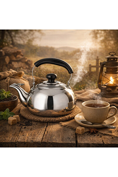 Potobelo 2-liter stainless steel teapot and kettle with an elegant design and...