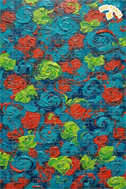 Teona Ahşap لغز خشبي بإطار مزدوج الطبقات بألوان زاهية 200 قطعة 25×35