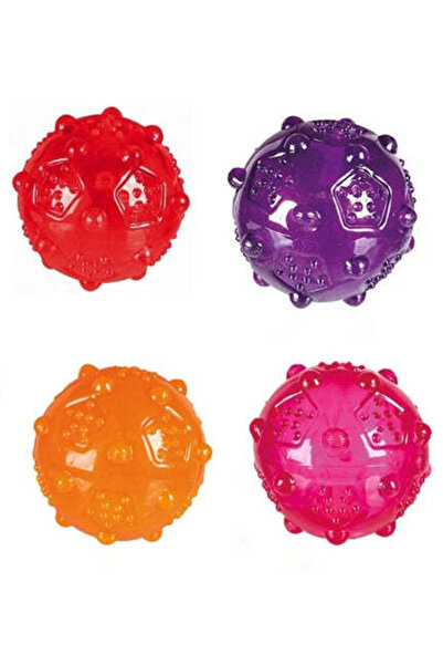 Trixie Thermoplastic Ball Dog Toy - PINK/7CM