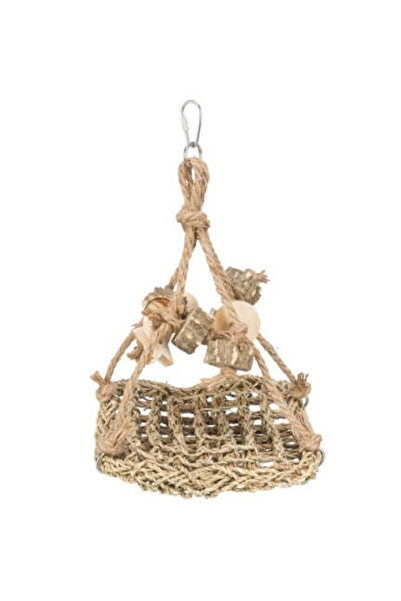 Trixie أرجوحة من أعشاب البحر للطيور والحيوانات الأليفة الصغيرة، لون بني، 19×1...