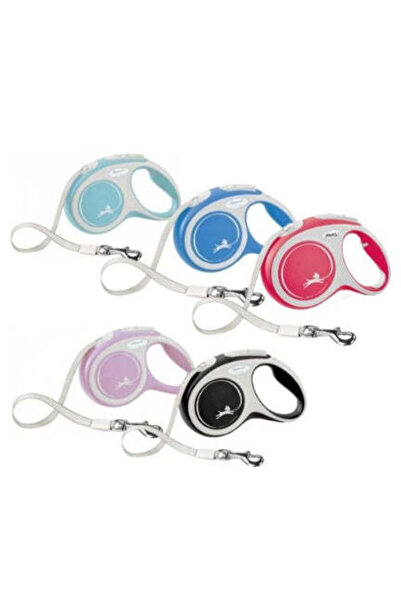 Flexi طوق جديد مريح أسود/كبير/5 أمتار