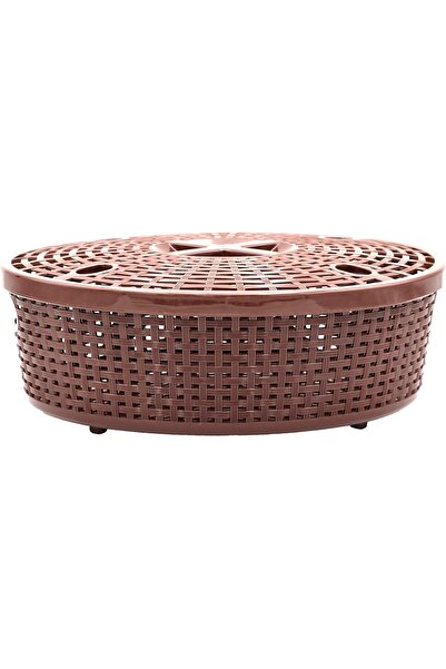 Ideal Pack Nakoda Coco Oval Shape Plastic Storage Basket with Lid