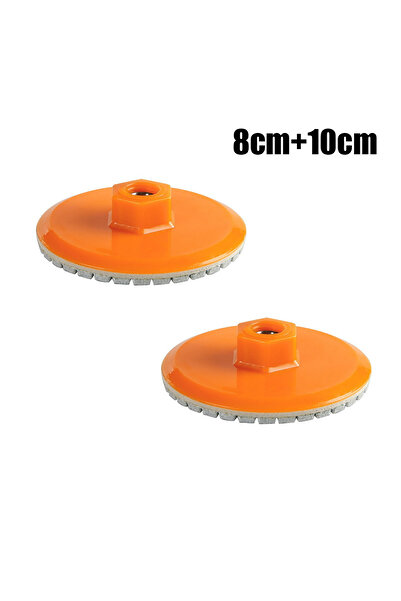 choice2 قرصان متكاملان لتلميع وتقليم الأحجار، مقاس 8 و 10 سم، وسادات تلميع ما...