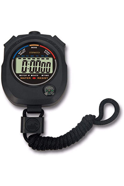 zola Digital stopwatch, LED display, compass, 8.2 x 6 x 2 cm, black