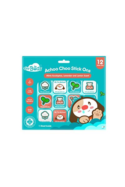 Tiny Buds ملصقات أتشو تشو 12 قطعة