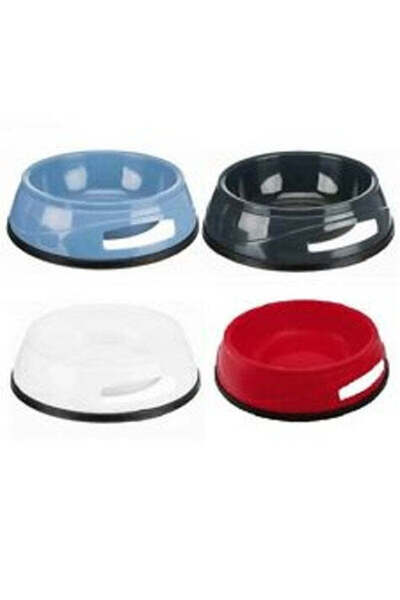 Trixie وعاء بلاستيكي أساسي للكلاب بقاعدة مانعة للانزلاق - أزرق/750 مل