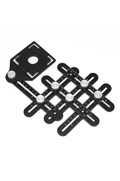 zola Sistem pliabil, trasare gauri placi ceramice , metalic, negru, 6x120mm