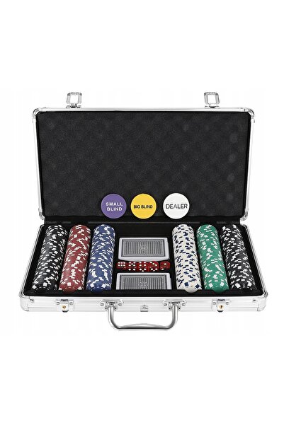 zola Σετ πόκερ, 300 μάρκες, θήκη αποθήκευσης από αλουμίνιο