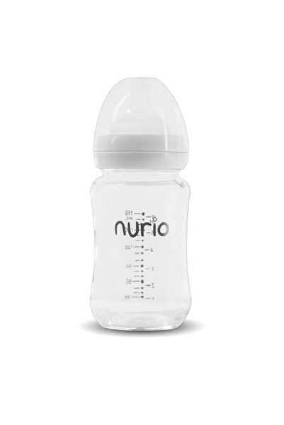 Nurio Premium Glass Baby Bottle, 180 ml