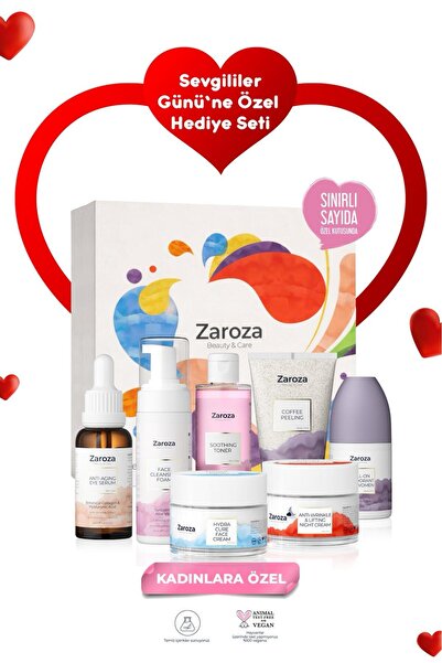 ZAROZA Sevgililer Gününe Özel Kadın Hediye Bakım Seti