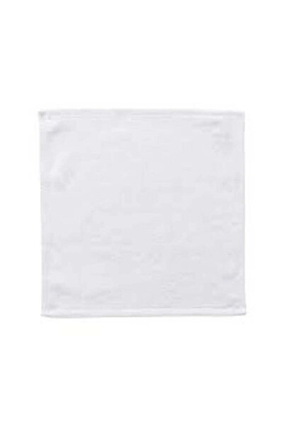 BYFT Iris منشفة وجه 30 × 30 سم، 550 غرام/متر مربع، بيضاء بحافة سادة، 100% قطن...