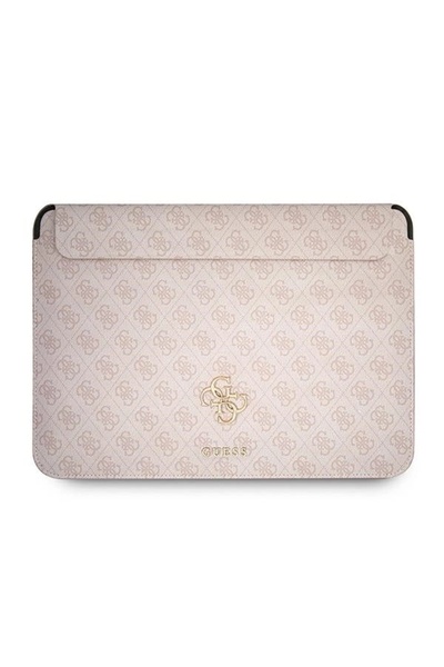Guess 4G Big Logo Pink Laptop Sleeve, 13-Inch, Eco-Leather