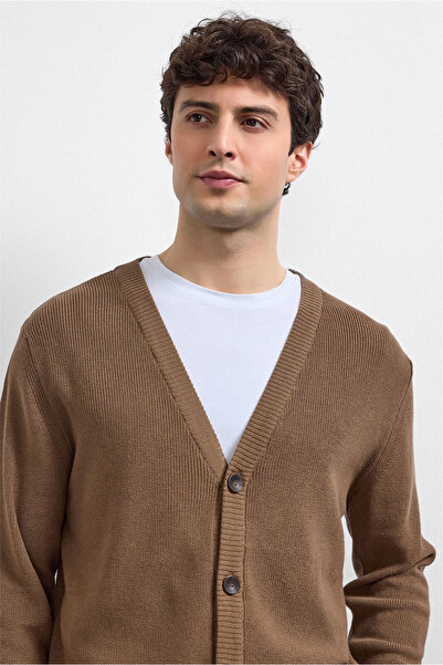 Back And Bond Bej Regular Fit Hırka