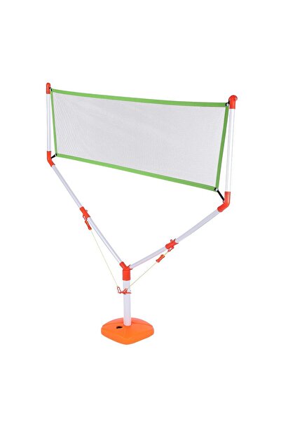 zola children's badminton set with net, rackets and ball, plastic