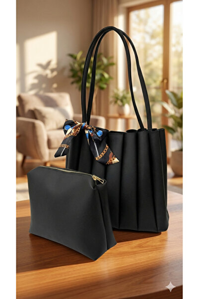 Narin Look Τσάντα ώμου και χειρός με λεπτομέρεια φουλαριού και σχέδιο κουταβιού