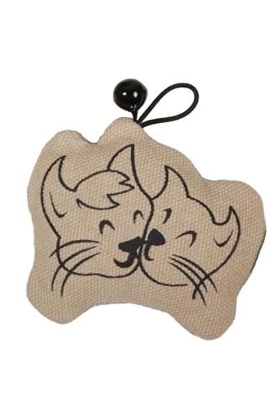 D&D Home I Love Happy Cats Chase Toy with Bell - BEIGE/8.5X2X6CM