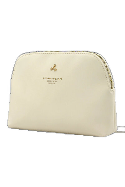 AROMATHERAPY ASSOCIATES , Geantă de machiaj din material textil, albă