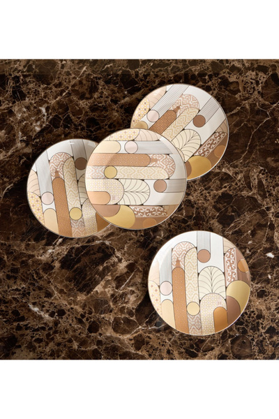 Tamara 4-Piece New Bone China Dinner Plate Set - 25 cm