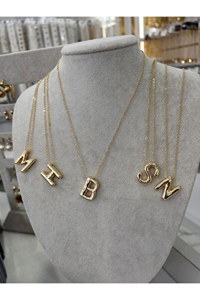 Esra Yılmaz Collection Gold Renk E Harf Kolye