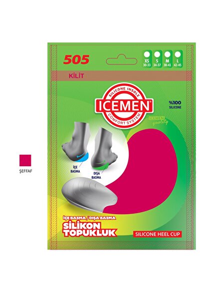 Icemen 505 Silikon Topukluk, İçe ve Dışa Basma Düzeltici, 4 Beden