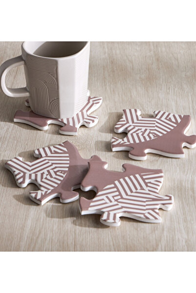 Generic Cubism 4-Piece Coaster Set - 11 x 11 cm