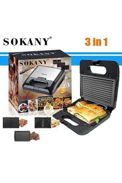 Generic 3 in 1 Sandwich Maker 750 watt non-stick