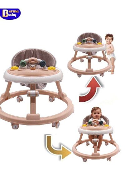 Generic مشاية أطفال قابلة للطي بعجلات، ارتفاعات قابلة للتعديل، مانعة للسقوط، ...