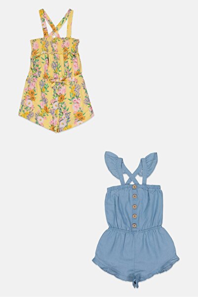 NANETTE LEPORE Toddlers Girl 2 Pieces Floral Pattern Playsuit, Multicolor