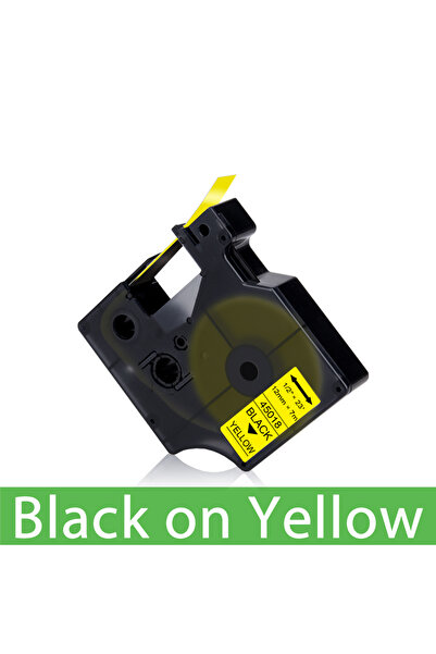 Choice10 شريط لاصق 45018 مقاس 12 مم، 45013 D1، أسود على أبيض، لطابعات ديمو، 4...