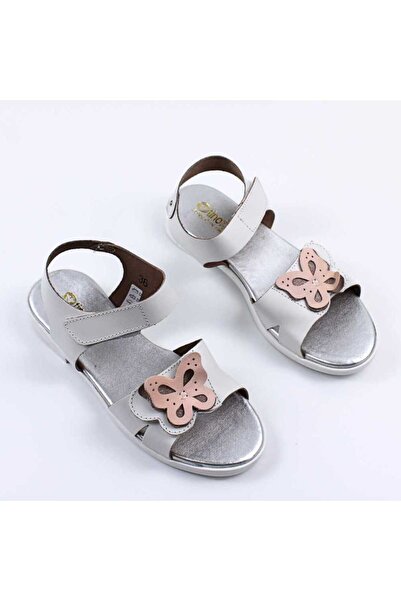 tino ​Sandale usoare de dama , din piele naturala , cu talpa joasa 3263-CREM/R