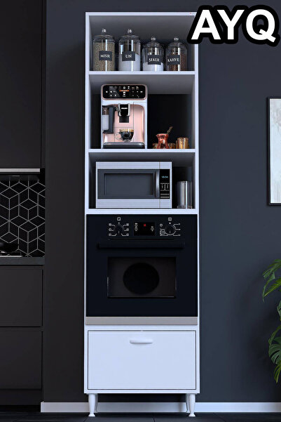 Modilayn Ankastre Uyumlu Çok Amaçlı Mutfak Dolabı – Beyaz Suntalam – Modüler ...