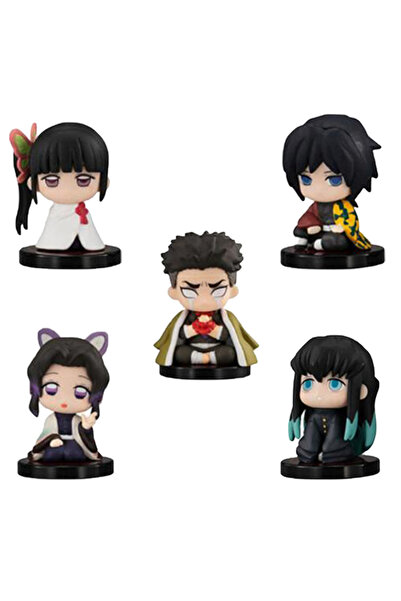 choice2 بانداي ٥ قطع - ج ٥-١٥ قطعة إصدار كيو دمية شبح جالس من قاتل الشياطين ت...