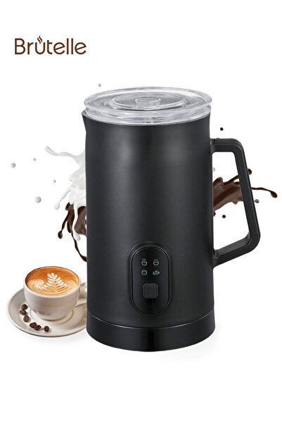 Brutelle Electric Milk Frother 4 In 1 400W Hot/Cold Foam Warmer for Latte Cap...