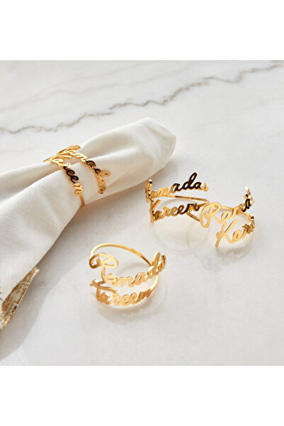 Generic Ramadan 4-Piece Napkin Ring Set