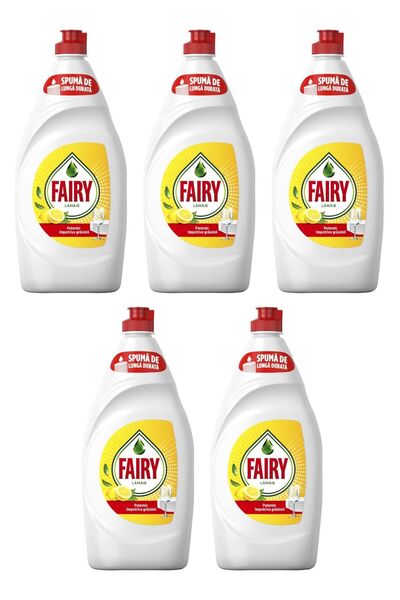 Fairy Detergent lichid de vase 750ml Lămâie x5