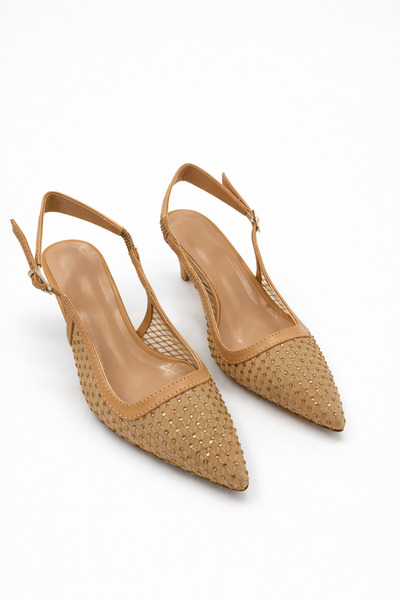 Ömer Ediz Shoes Γυναικεία παπούτσια AURA με λεπτομέρεια από διχτυωτό υλικό, μ...