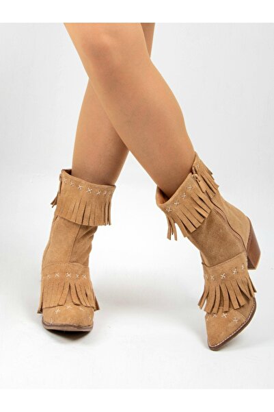 MaisonStanbul Dallas Western Hakiki Süet bot