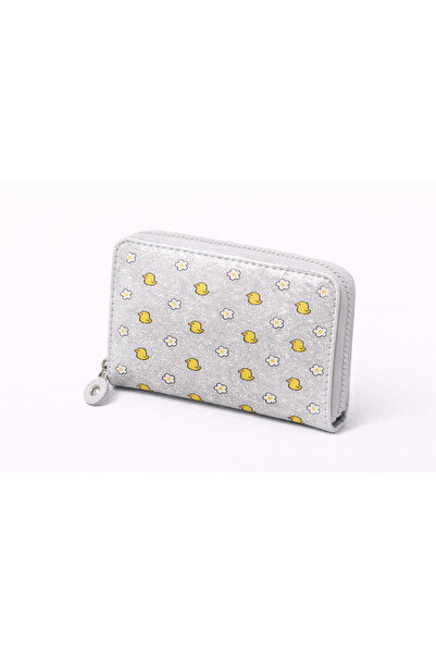 UCCELLO Girl's Glittery Zipper Wallet – Duck and Flower Pattern –