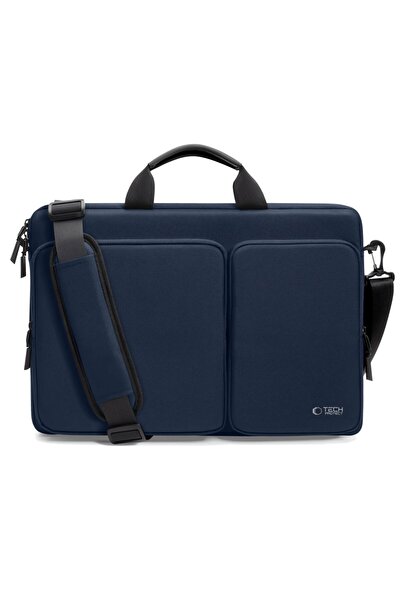 Tech-Protect Defender Laptop Bag 17" - Navy Blue, Universal Fit