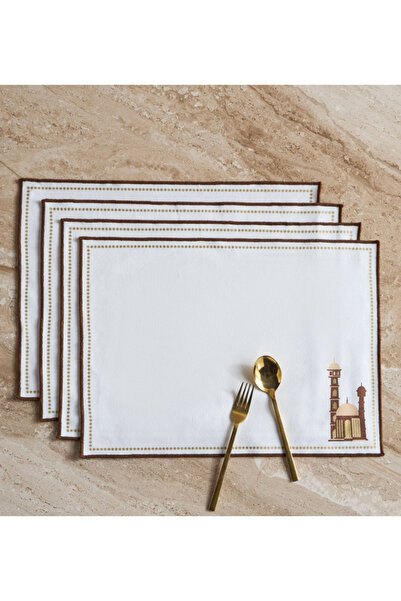 Nada طقم مفارش طعام من 4 قطع