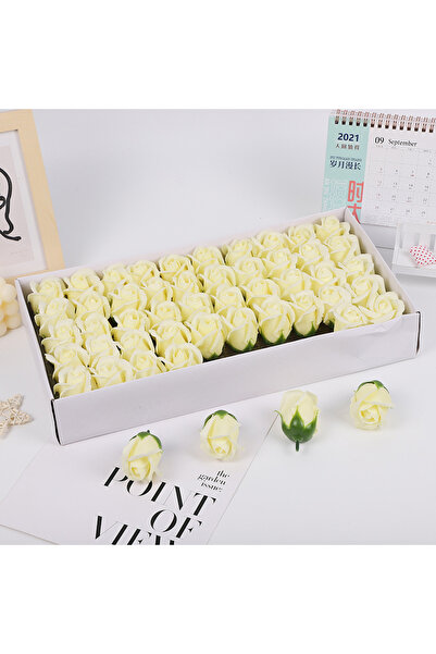 LOVE Trandafiri Parfumati 50/set din Sapun, Floarea 7x5cm, Cutia 45x23cm