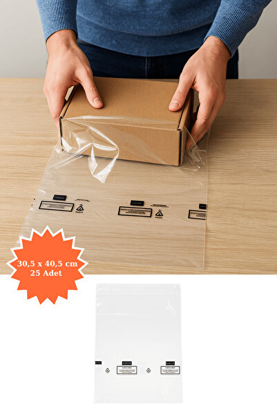 Plas+Plus Kargo Poşeti Şeffaf 30,5 x 40,5 cm 25 Adet
