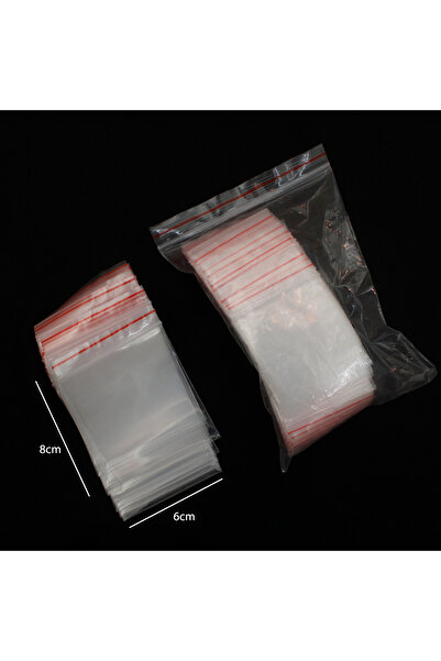 Generic 200 pieces of resealable plastic bags, clear color