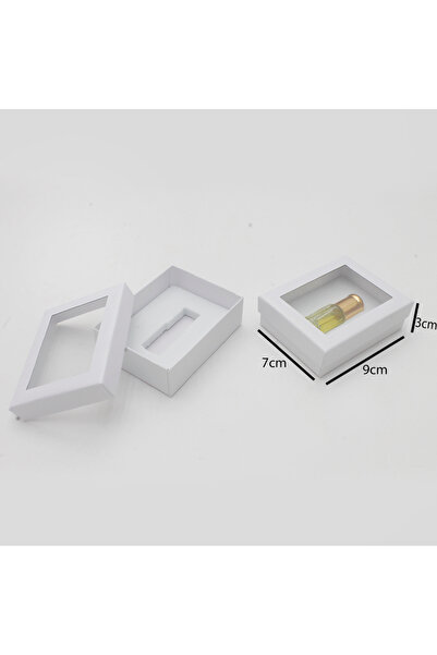 Generic 12 pieces of white perfume bottles with a transparent window