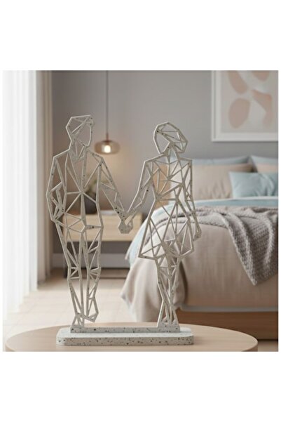 OEM Couple Figurine Statue White Marble Look