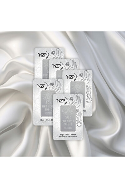 Leva Gold 5 ADET 50 GR NİZİPLİ GÜMÜŞ KÜLÇE