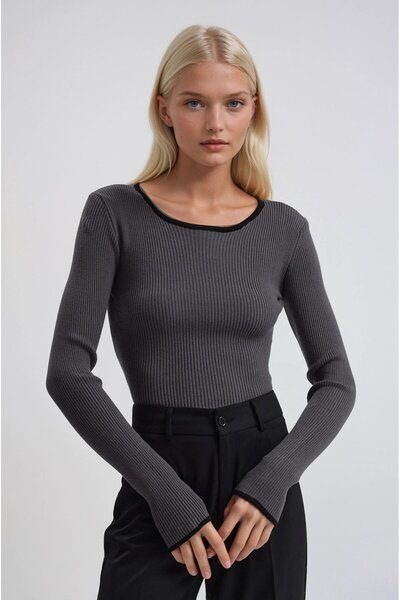 Lijuri Biye Detaylı Triko Kazak 1399