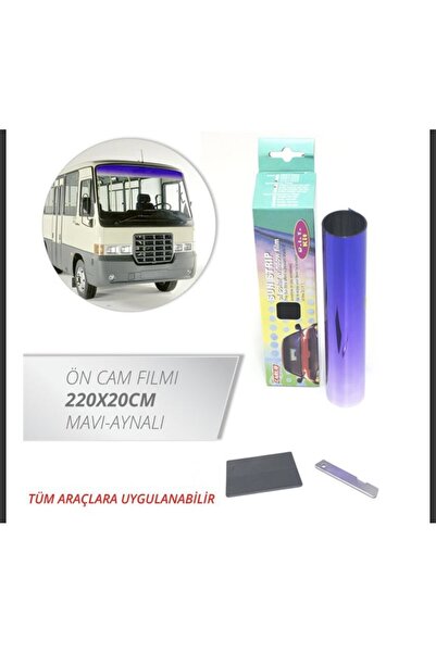 Carub Cam Filmi Ön 220x20cm Mavi-Aynalı TP-BL-S