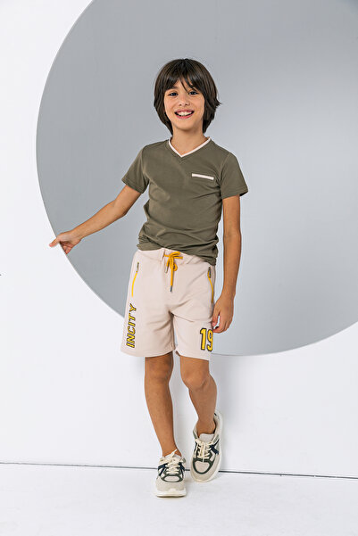 incity Boy's Cool Sweat Shorts with Zipper Pockets - New Season