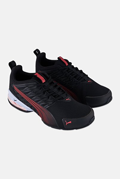 Puma Men Voltaic Evo Lace Up Running Shoes, Black